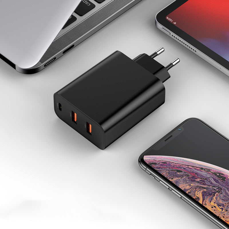 Fast Charger Dual USB Type-CPD Laptop Travel Charger 60w